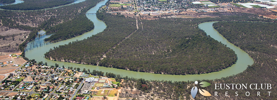 Euston Club aerial banner and Robinvale