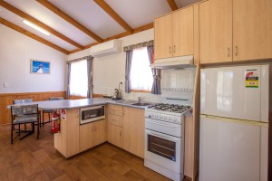 Euston Club Resort Cabin 9 kitchen